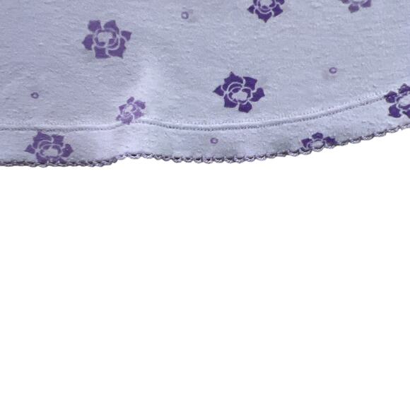 Croft & Barrow Intimates Short Sleeve Purple Lavender Floral Nightgown Medium - Picture 7 of 11